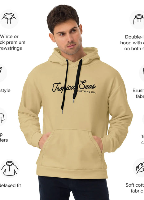 Beige Tropical Seas Hoodie