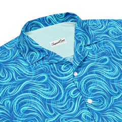 Tsunami Island Party Button Down Hawaiian Shirt - Coastal Summer 2024 Collection - 01 big store