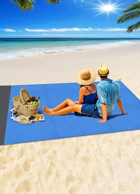 Waterproof Pocket Beach Blanket: Portable 2x2.1m Camping Mat