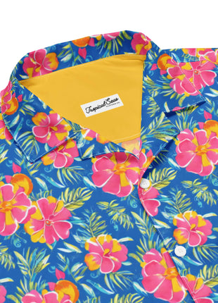 Hibiscus Lagoon Button Down Hawaiian Shirt - Coastal Summer 2024 Collection - 01 big store