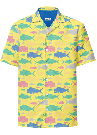 Dorado Fish Island Button Down Hawaiian Shirt - Coastal Summer 2024 Collection