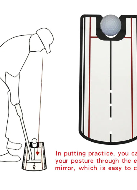 Golf Putting Mirror Alignment Aid