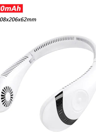 Portable 5000mAh Hanging Neck Fan Foldable Summer