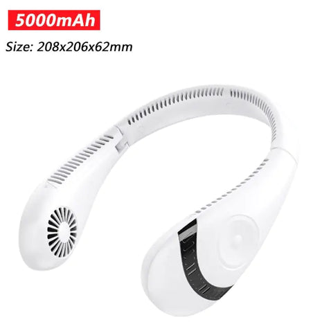 Portable 5000mAh Hanging Neck Fan Foldable Summer