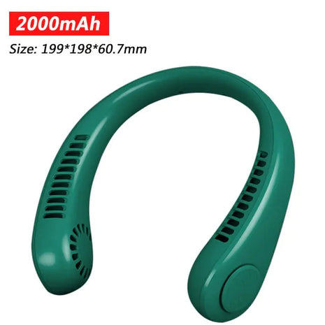 Portable 5000mAh Hanging Neck Fan Foldable Summer