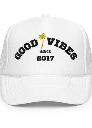 Beachy Good Vibes Foam Trucker Hat